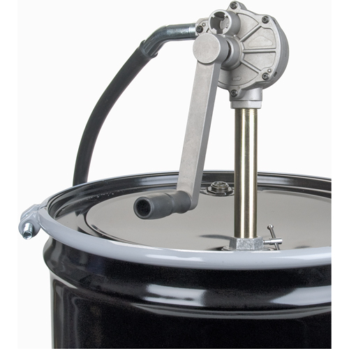 Rotary Type Drum Pump, Aluminum, Fits 15-55 Gal., 6-3/4 oz. per revolution OSI Industrial Sales