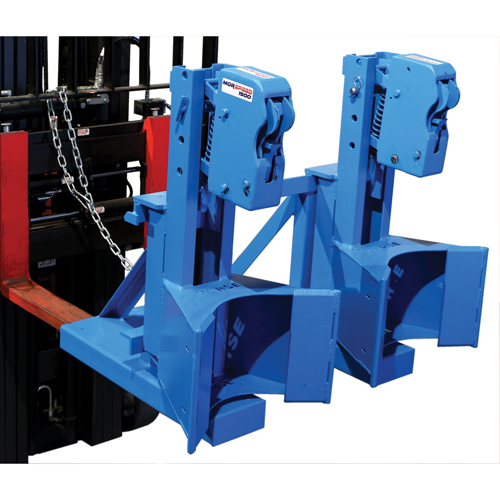 Manipulateur de barils MORSPEED 1500 pour chariot &eacute;l&eacute;vateur, Pour 55 gal. US (45 gal. imp.) OSI Industrial Sales