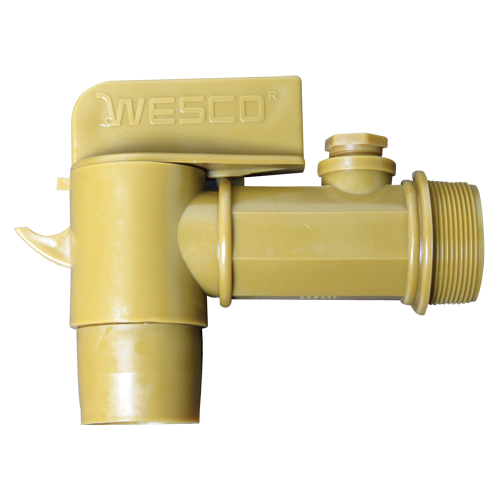 2" NPT Polyethylene Deluxe Drum Faucet, Polyethylene, 2" NPT OSI Industrial Sales