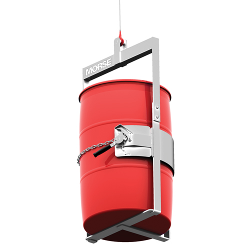 Stainless Steel Below-Hook Drum Lifter, 30 - 55 US Gal. (25 - 45 Imperial Gal.), 1000 lbs./454 kg Cap. OSI Industrial Sales