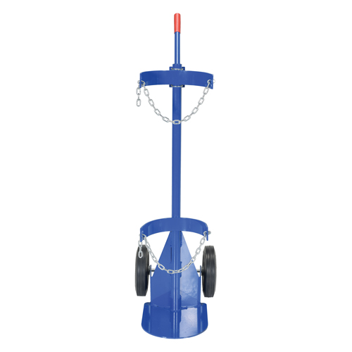 Gas Cylinder Cart, Rubber Wheels, 12" W x 15-1/2" L Base, 500 lbs. OSI Industrial Sales
