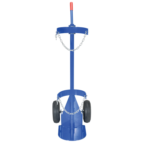 Chariot pour bouteille de gaz, Roues Pneumatique, Base de 12" la x 15-1/2" lo, 500 lb OSI Industrial Sales