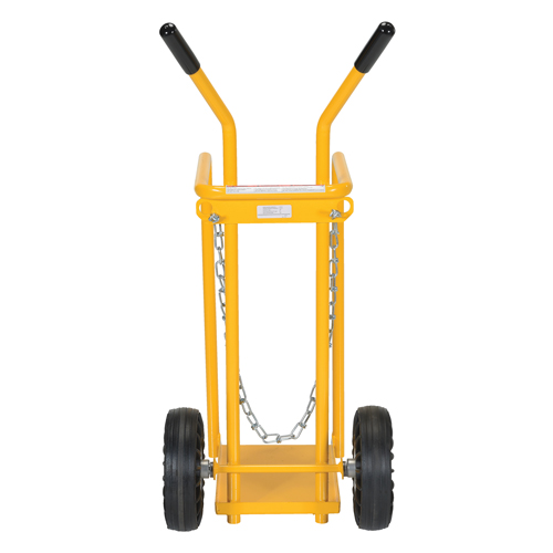 Chariot pour bouteille de gaz, Roues Caoutchouc moul&eacute;, Base de 9-13/16" la x 16" lo, 150 lb OSI Industrial Sales