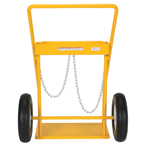 Chariot pour bouteille de gaz, Roues Caoutchouc, Base de 22" la x 14-1/8" lo, 250 lb OSI Industrial Sales