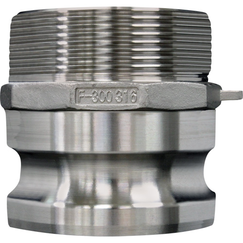 Cam & Groove Coupling, Stainless Steel, Type F, 4", Male NPT, 100 psi OSI Industrial Sales