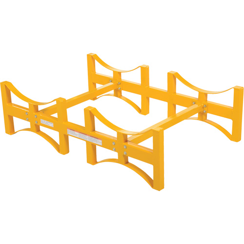 Steel Stackable Drum Rack, 2 Drums, 1600 lbs. Capacity, 45-1/2" W x 29-7/8" D x 12-3/4" H OSI Industrial Sales