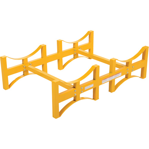 Steel Stackable Drum Rack, 2 Drums, 1600 lbs. Capacity, 45-1/2" W x 29-7/8" D x 12-3/4" H OSI Industrial Sales