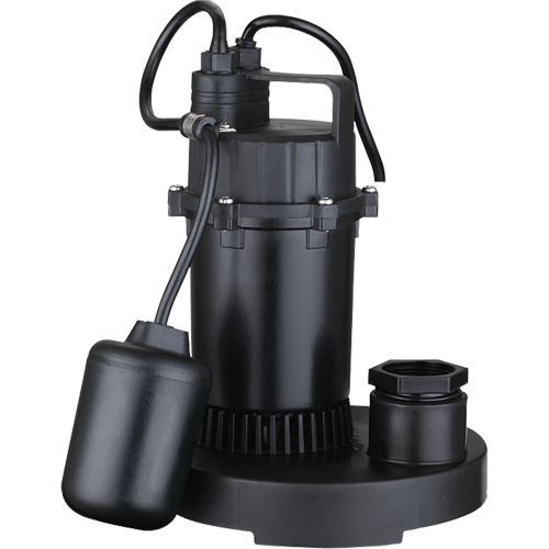 Thermoplastic Submersible Sump Pump, 2560 GPH, 115 V, 4.6 A, 1/3 HP OSI Industrial Sales
