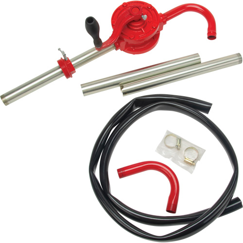Rotary Type Drum Pump, Cast Iron/Steel, Fits 30-55 Gal., 8 oz./Stroke OSI Industrial Sales
