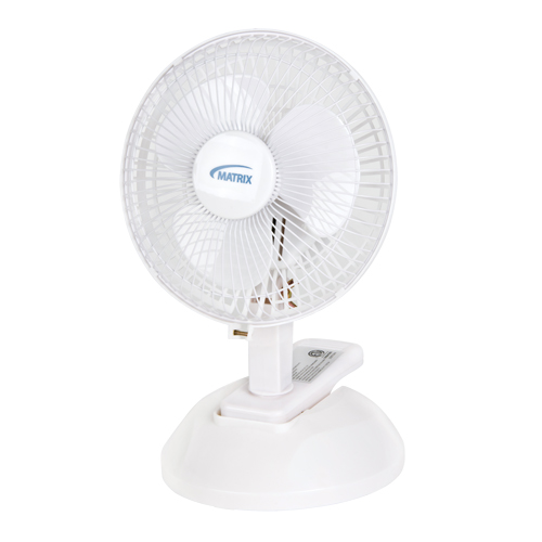 Clip-On & Desk Fan, 6" Diameter, 2 Speeds OSI Industrial Sales
