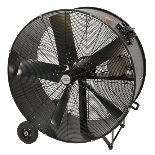 Heavy-Duty Fixed Belt Drive Drum Fan, Industrial, 2 Speed, 42" Diameter OSI Industrial Sales