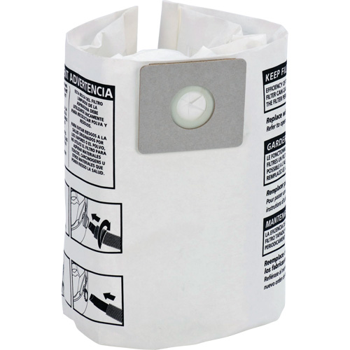 Sacs filtrants pour d&eacute;bris secs jetables, 4 gal. US OSI Industrial Sales