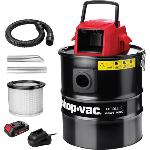 Cordless Ash Vacuum, 20 V, 5 gal. Capacity OSI Industrial Sales