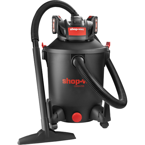 Rechargeable Cordless Wet/Dry Vacuum, 20 V, 10 gal. Capacity OSI Industrial Sales