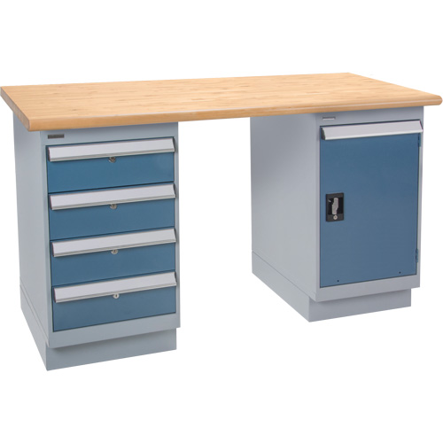 &eacute;tabli pr&eacute;conçu, Porte & tiroirs, Cap 2500 lb, 72" la x 36" p, 34" h OSI Industrial Sales