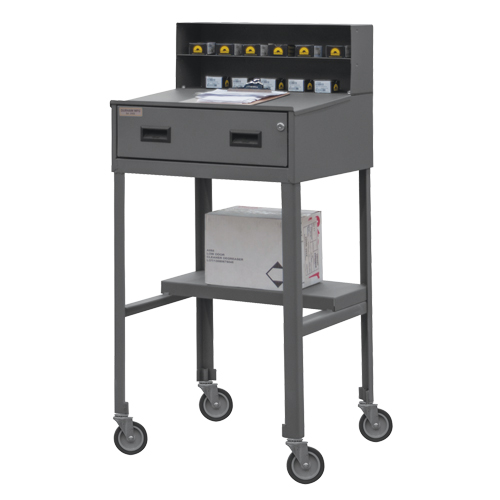 Pupitre d'atelier, 23" la x 20" p x 47-3/4" h, Gris OSI Industrial Sales