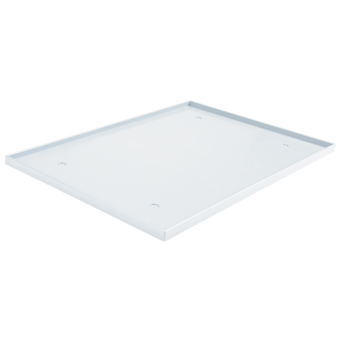 Fond de casier, Convient aux casiers 10" x 18", Gris p&acirc;le, Plastique OSI Industrial Sales