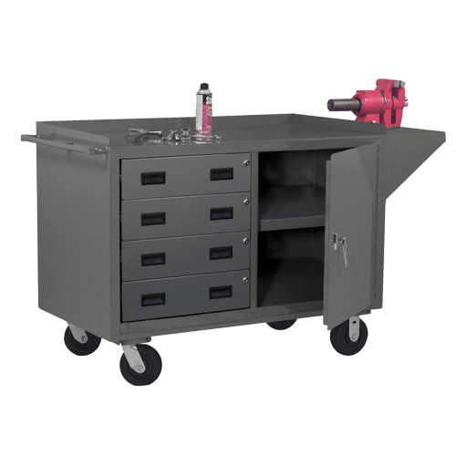 Mobile Workbench Cabinet, Steel Surface OSI Industrial Sales