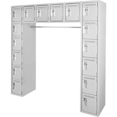 Assembled Archettes Clean Line Economy Lockers, 16 -tier, Bank of 3, 18" x 72" x 12", Steel OSI Industrial Sales