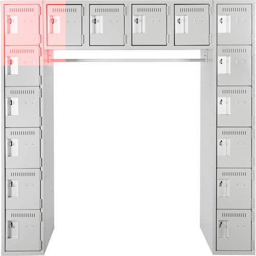 Assembled Archettes Clean Line Economy Lockers, 16 -tier, Bank of 3, 18" x 72" x 12", Steel OSI Industrial Sales