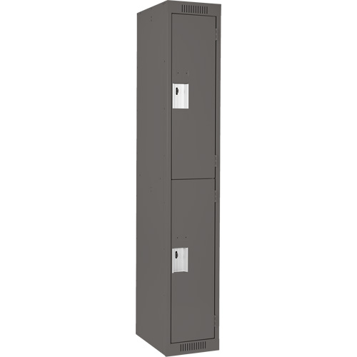 Casiers Clean Line, 2 niveaux, 12" x 18" x 72", Acier, Charbon, Rivet (assembl&eacute;) OSI Industrial Sales