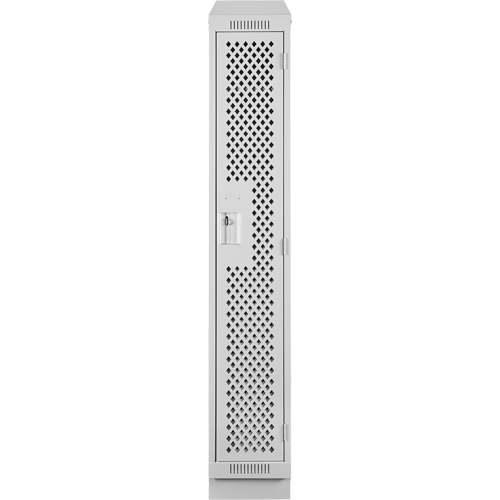 Clean Line Lockers, 12" x 12" x 82", Steel, Grey, Rivet (Assembled), Perforated OSI Industrial Sales