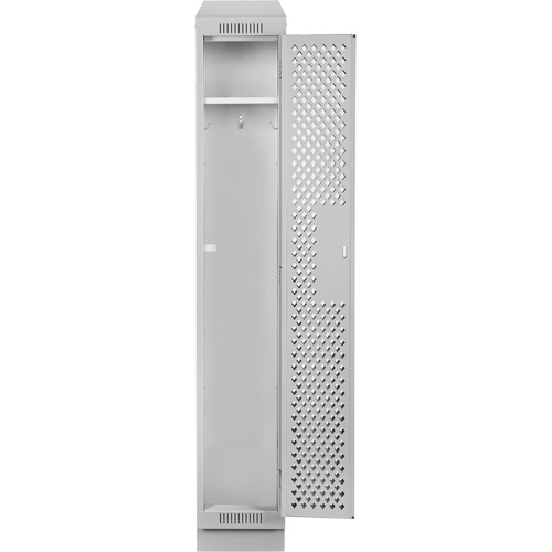 Clean Line Lockers, 12" x 12" x 82", Steel, Grey, Rivet (Assembled), Perforated OSI Industrial Sales