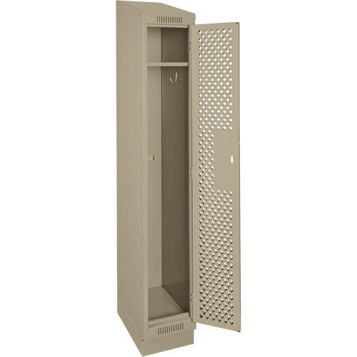 Clean Line Lockers, 12" x 12" x 82", Steel, Beige, Rivet (Assembled), Perforated OSI Industrial Sales