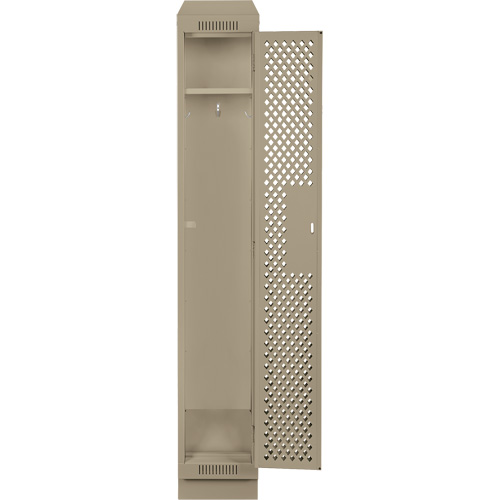 Clean Line Lockers, 12" x 12" x 82", Steel, Beige, Rivet (Assembled), Perforated OSI Industrial Sales