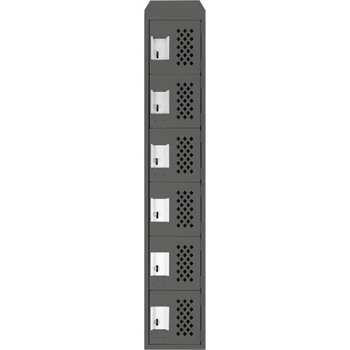 Petit casier perfor&eacute; Clean-Line, 6 niveaux, 12" x 72" x 12", Acier OSI Industrial Sales