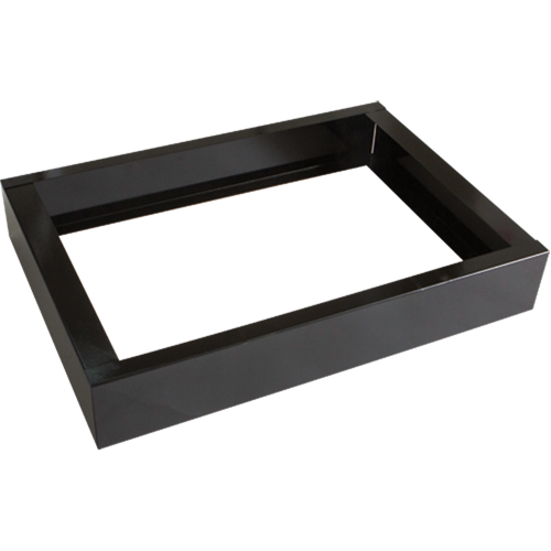 Base encastr&eacute;e pour casiers robustes enti&egrave;rement soud&eacute;e Concorde, 2 Blocs, 4" lo x 24" la x 17" p, Noir, Acier OSI Industrial Sales