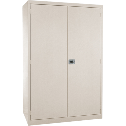 Armoires de rangement Hi-Boy profondes, Acier, 4 Tablettes, 72" h x 36" la x 24" P, Beige OSI Industrial Sales