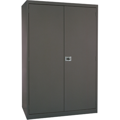 Armoires de rangement Hi-Boy profondes, Acier, 4 Tablettes, 72" h x 36" la x 24" P, Charbon OSI Industrial Sales
