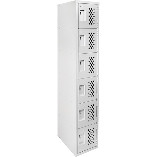 Clean Line Lockerettes, 6 -tier, 18" x 72" x 12", Steel OSI Industrial Sales