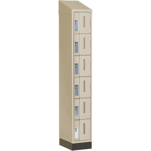 Casiers robustes Concorde, 6 niveaux, 12" x 18" x 82", Acier, Beige, Soud&eacute; (assembl&eacute;) OSI Industrial Sales