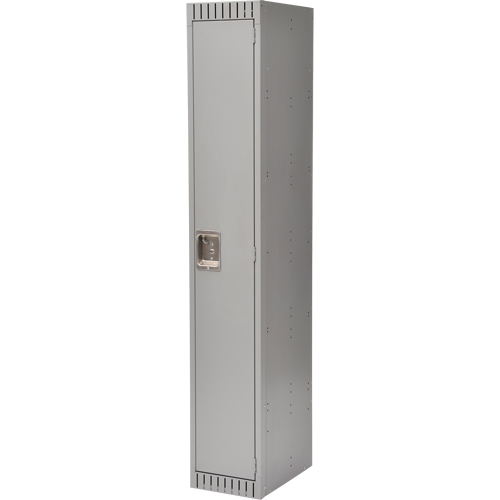 Lockers, 12" x 18" x 72", Steel, Grey, Rivet (Assembled) OSI Industrial Sales