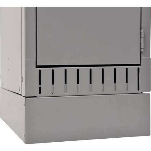 Base sur&eacute;lev&eacute;e, 1 Blocs, 4" lo x 12" la x 18" p, Gris, Acier OSI Industrial Sales