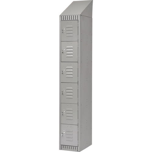 Casiers, 6 niveaux, 12" x 18" x 82", Acier, Gris, D&eacute;mont&eacute; OSI Industrial Sales