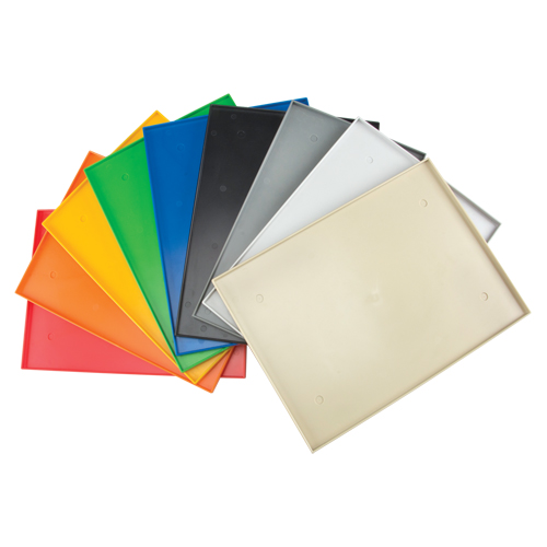 Fond de casier, Convient aux casiers 12" x 18", Gris fonc&eacute;, Plastique OSI Industrial Sales