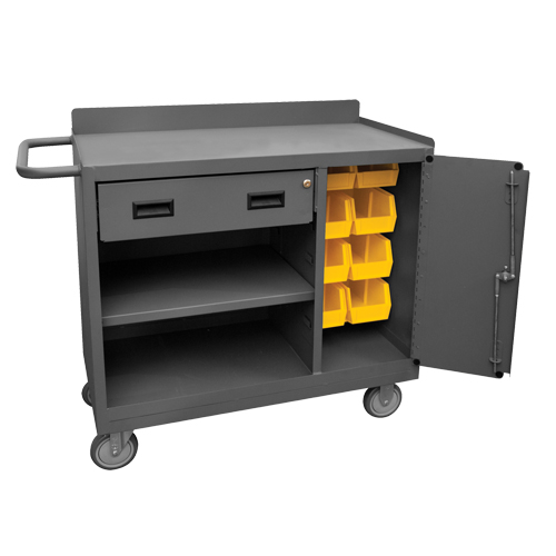 Mobile Workbench Cabinet, Steel Surface OSI Industrial Sales