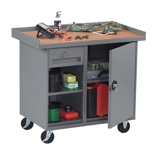 Mobile Workbench Cabinet, Laminate Surface OSI Industrial Sales