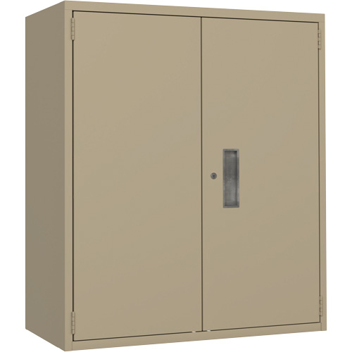 Lo-Boy Storage Cabinet, Steel, 2 Shelves, 40" H x 36" W x 18" D, Beige OSI Industrial Sales
