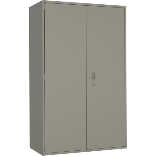 Extra Wide Hi-Boy Storage Cabinet, Steel, 4 Shelves, 72" H x 48" W x 24" D, Grey OSI Industrial Sales