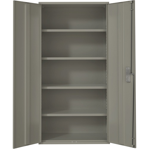 Hi-Boy Storage Cabinet, Steel, 4 Shelves, 72" H x 36" W x 18" D, Grey OSI Industrial Sales
