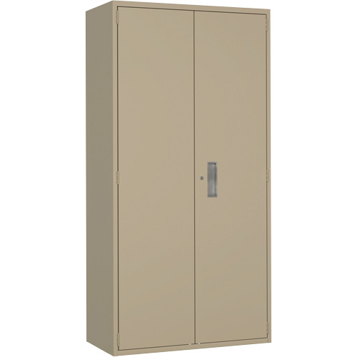 Armoire de rangement Hi-Boy, Acier, 4 Tablettes, 72" h x 36" la x 18" P, Beige OSI Industrial Sales