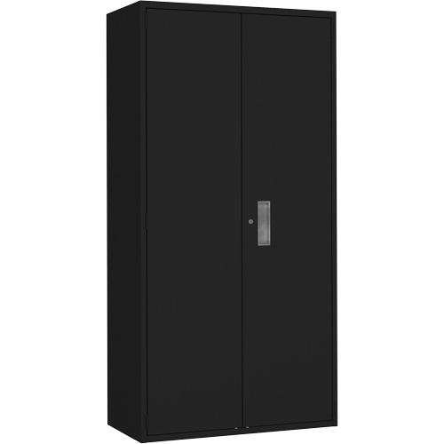 Armoire garde-robe, Acier, 36" la x 18" p x 72" h, Noir OSI Industrial Sales
