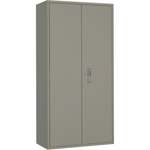 Wardrobe Storage Cabinet, Steel, 36" W x 18" D x 72" H, Grey OSI Industrial Sales