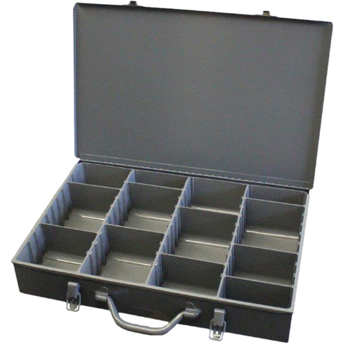 Compartment Steel Scoop Boxes, 17.875" W x 12" D x 3" H, 13 Compartments OSI Industrial Sales