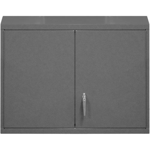 Wall-Mounted Cabinet, 27" H x 29-7/8" W x 13-11/16" D, 2 Shelves, Steel, Grey OSI Industrial Sales