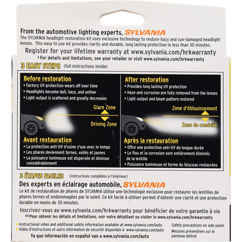 Trousse de restauration pour feu avant OSI Industrial Sales
